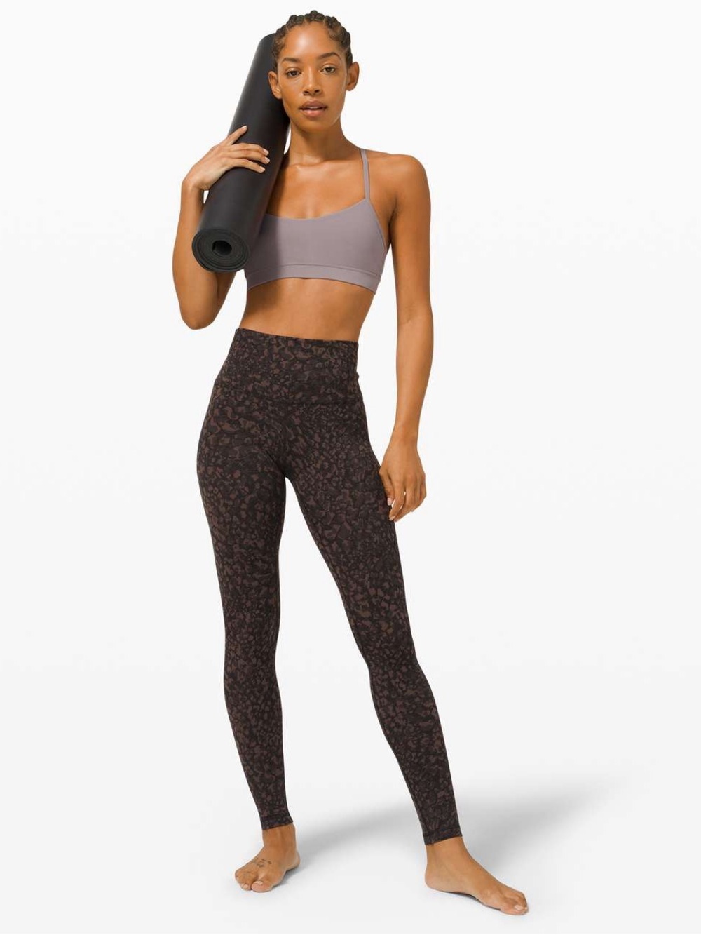 Lululemon Align Pant 28" Wild Thing Camo Brown Earth Multi, size 6